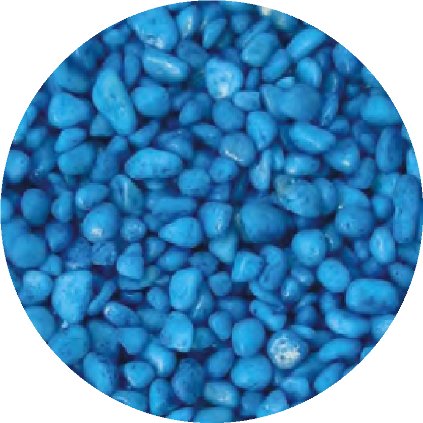 Blue Gravel Fish Tank Substrate Stones  3-5mm Artificial Gravel  1kg Bag | Oceanmax | Vibra...