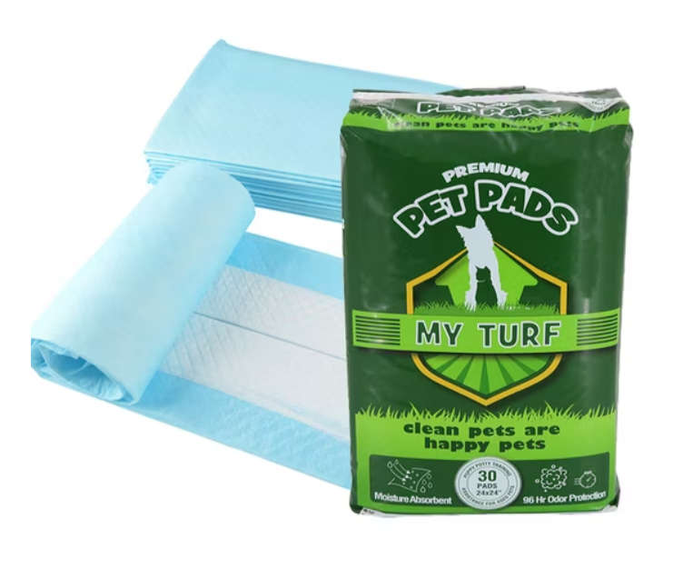 Puppy Training Pads  60x60 cm  30 Pads Per Bag  Leak-Proof | My Turf | Fast-Absorbent, S...