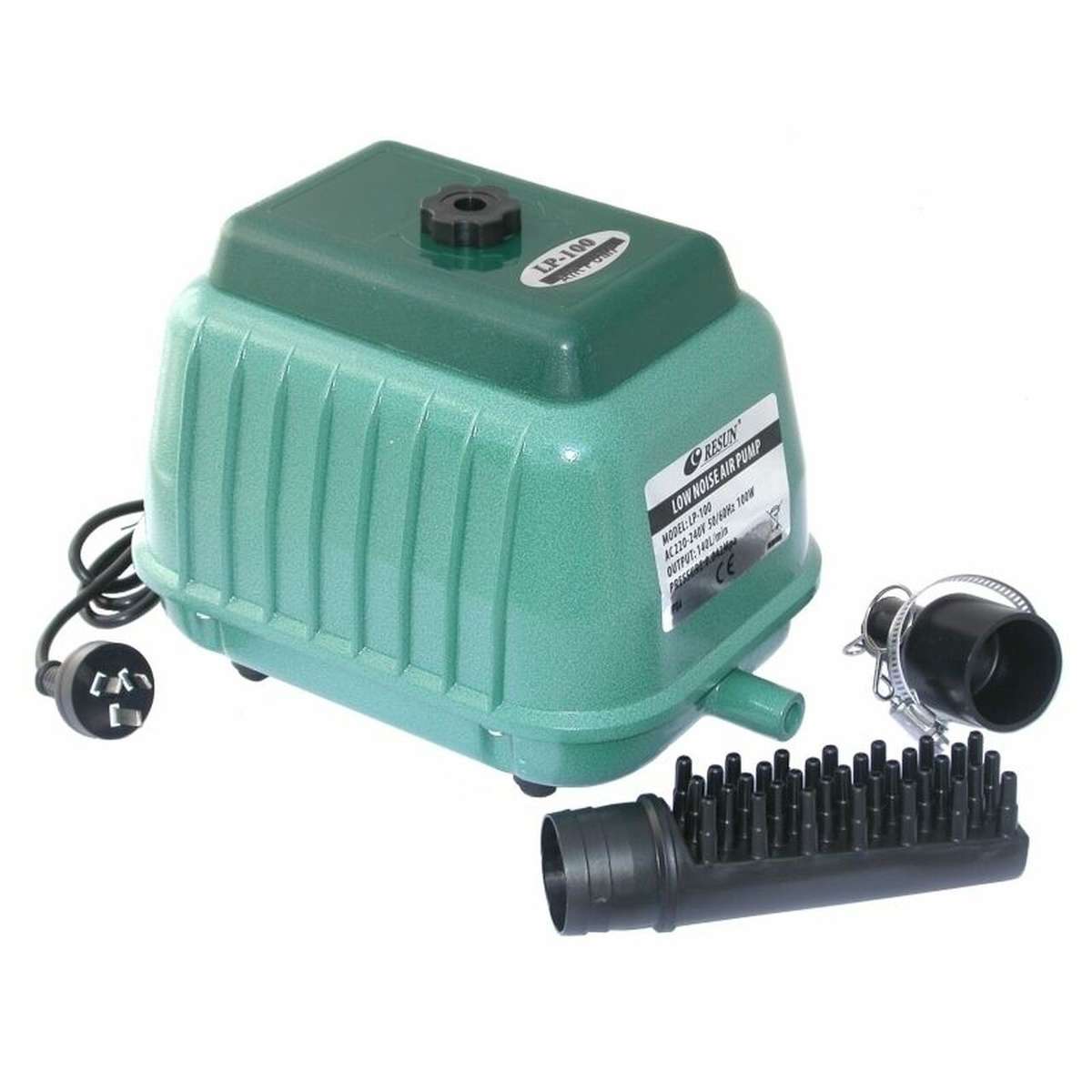 Resun LP100 Fish Pond Air Pump | Resun | 100W 8400 L/h, 33-Outlets for Large Pond