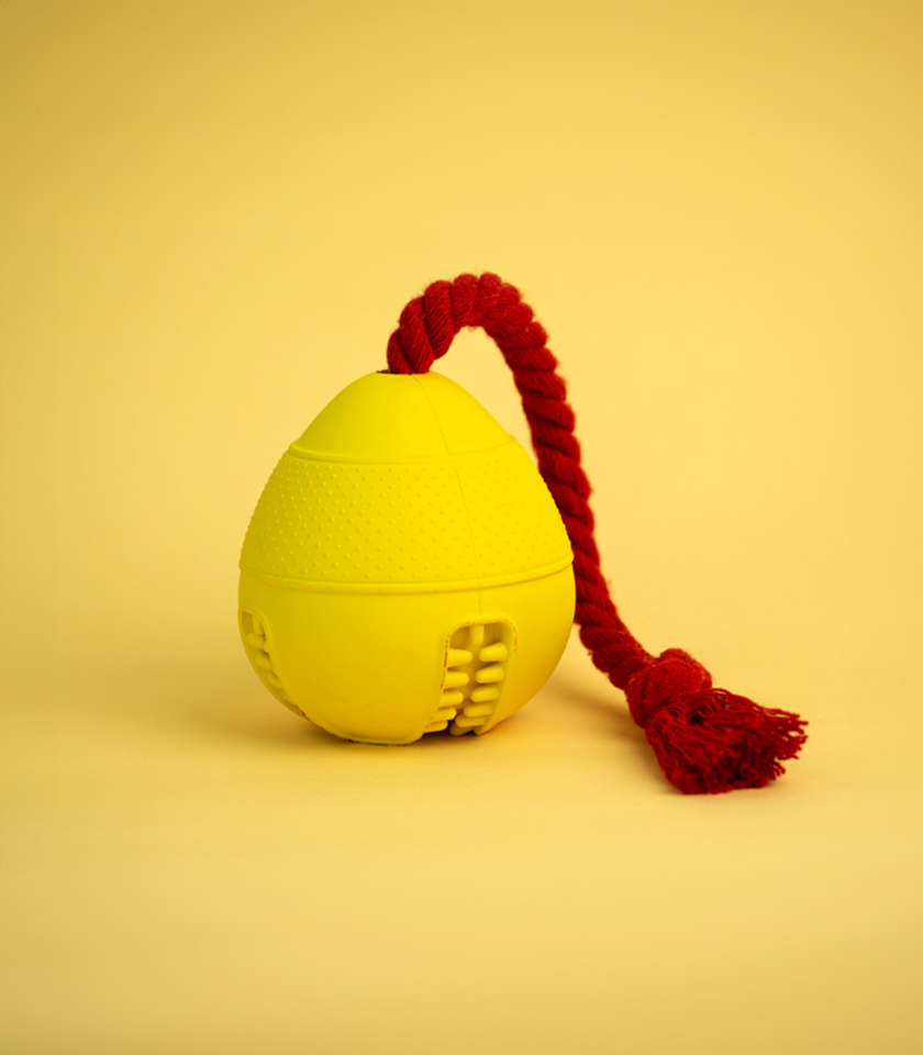 Tugball Rubber Dog Toy | Zugo | Ball & Tug Interactive Play Toy