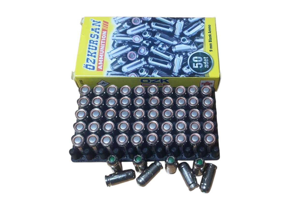 Ozkursan Hollow Point 9mm P.A.K. Blank Ammunition
