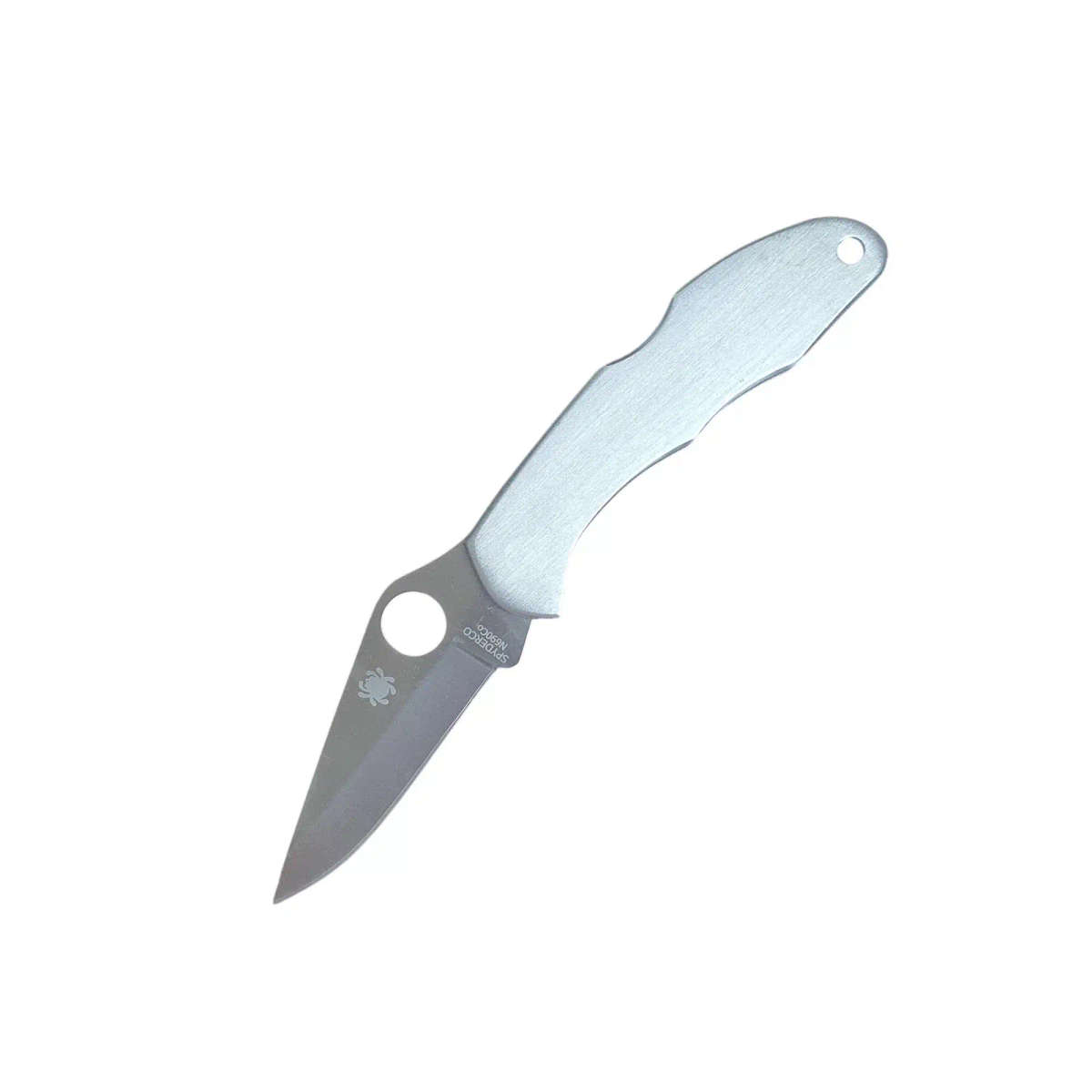 Spyderco Rookie Replica Pocket Knife Silver