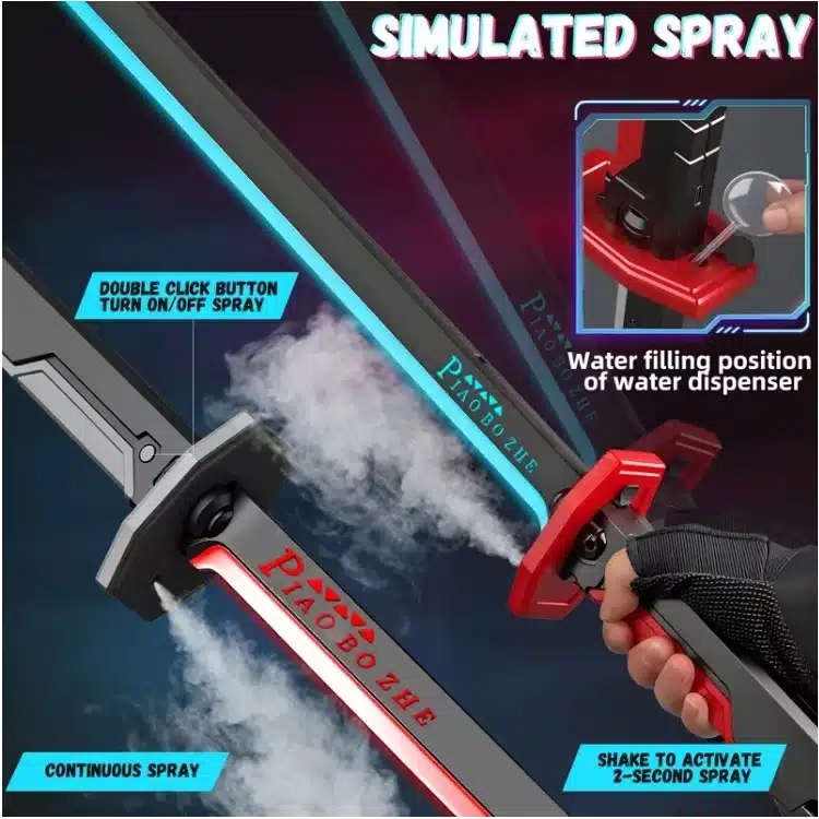 Piao Bo Zhe LED Sparkblade Cyberpunk Katana