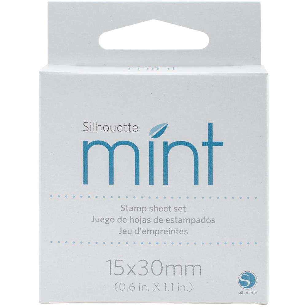 Silhouette Mint Stamp Sheets 15x30mm 2-Pkg