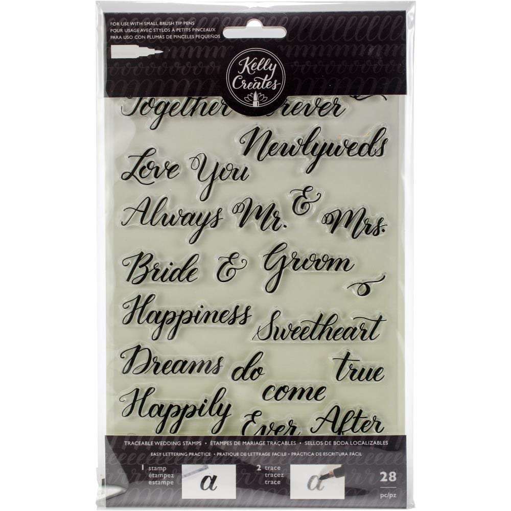 Kelly Creates Acrylic Traceable Stamps Wedding