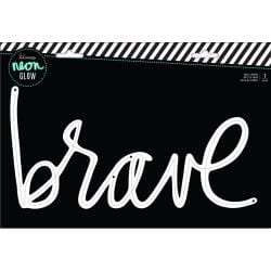 Heidi Swapp Neon Glow Wall Word Brave