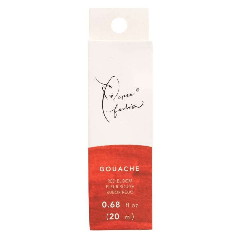 PAINT - AC - PAPER FASHION - GOUACHE - RED BLOOM