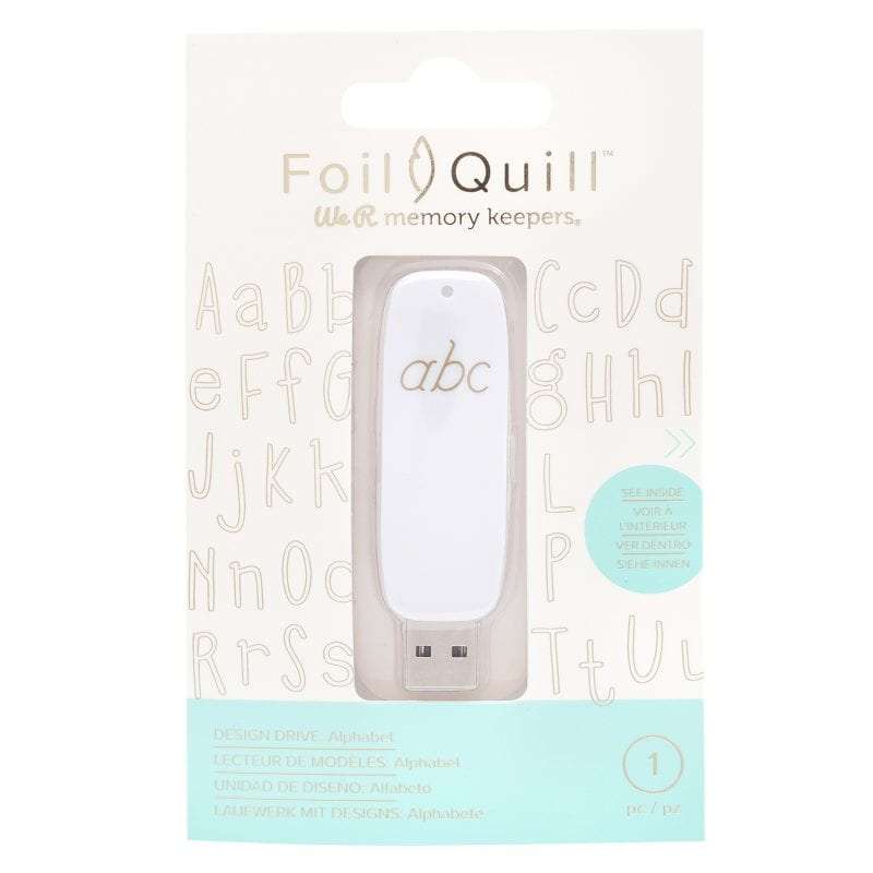 USB ARTWORK DRIVES FOIL QUILL - ALPHABET (200 DESIGNS)