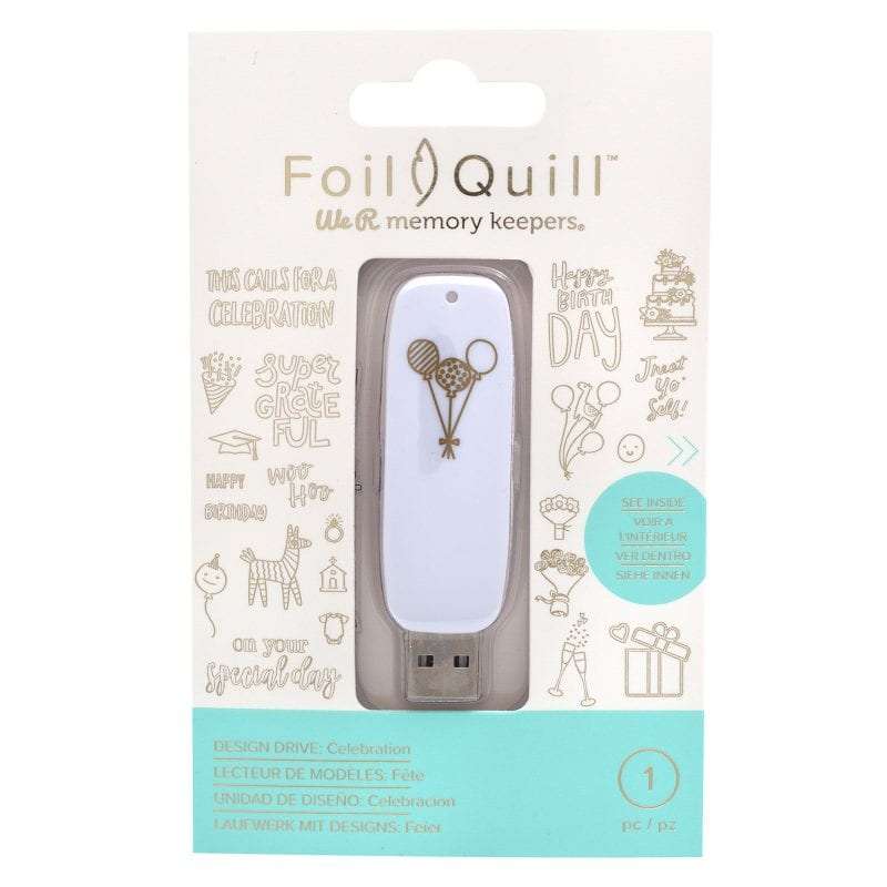 USB ARTWORK DRIVES FOIL QUILL CELEBRATION (200 DESIGNS)