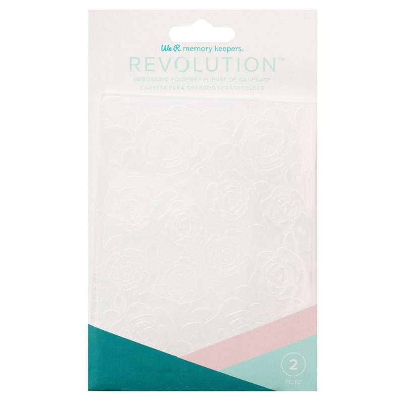 EMBOSSING FOLDER WR REVOLUTION FLORALS 2 PIECE
