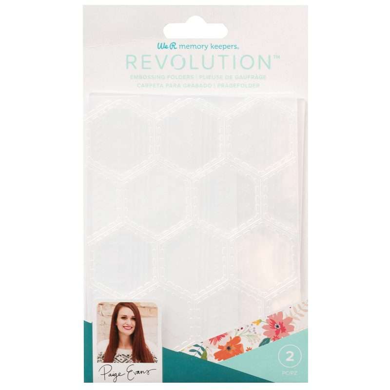 EMBOSSING FOLDER WR PE REVOLUTION PAIGE EVANS 2 PIECE