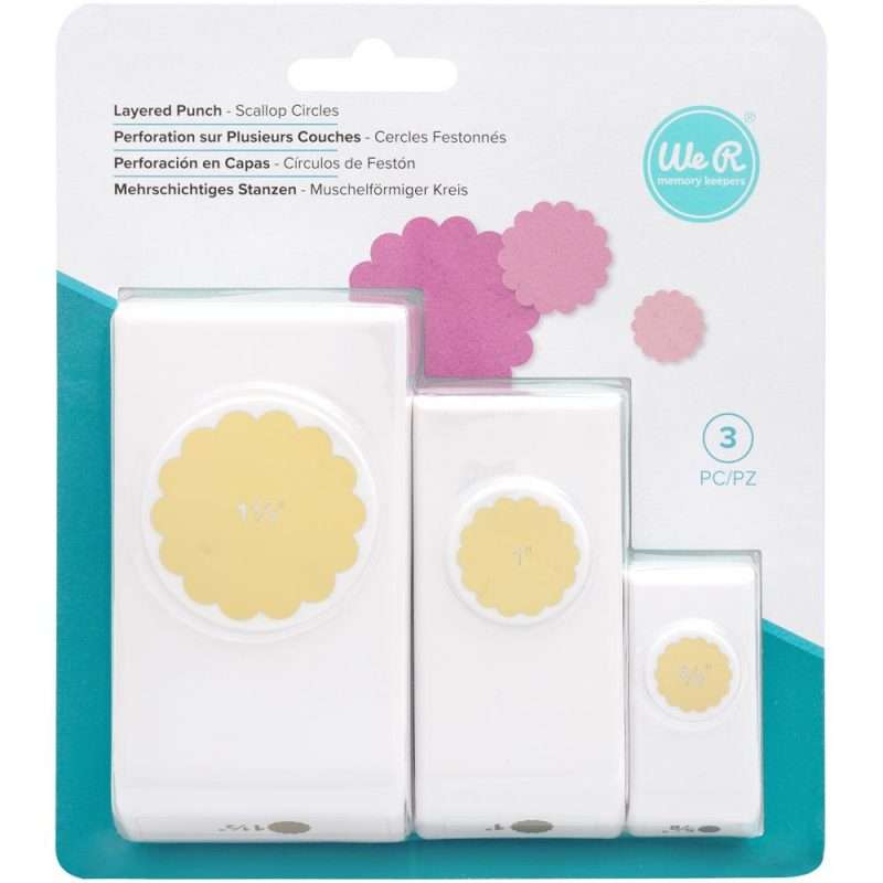 We R Memory Keepers Layering Punches 3/Pkg