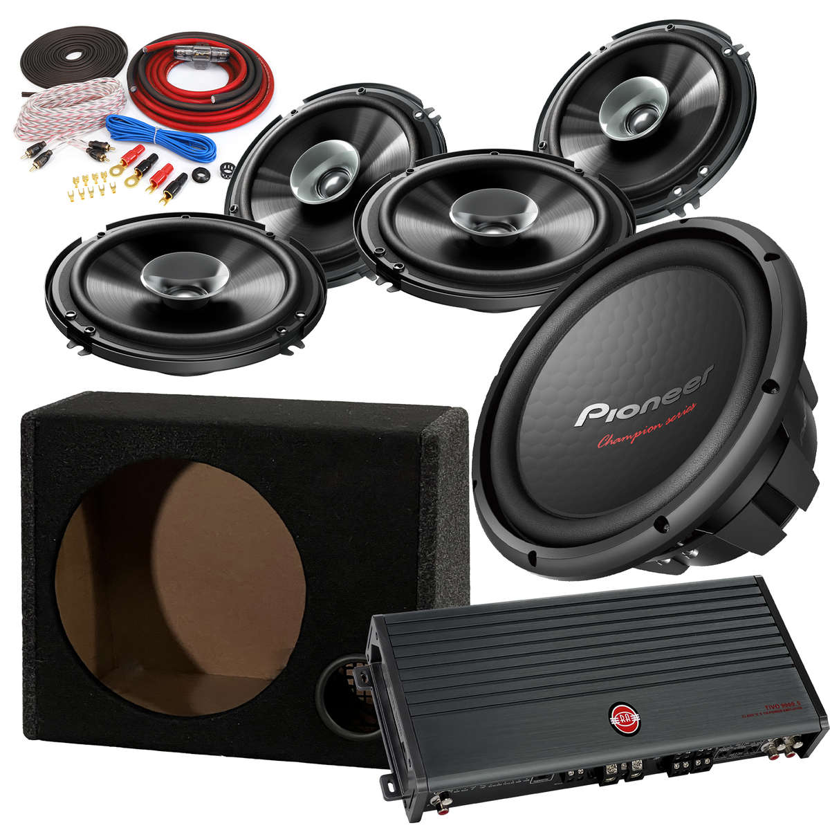 Pioneer Champion Combo  Complete Speaker, Amplifier & Subwoofer System