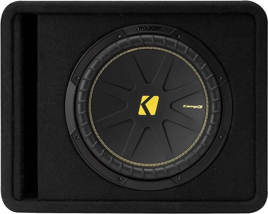 Kicker CompC 50VCWC122 12-inch 300Watt RMS 2 Ohm Loaded Subwoofer Enclosure