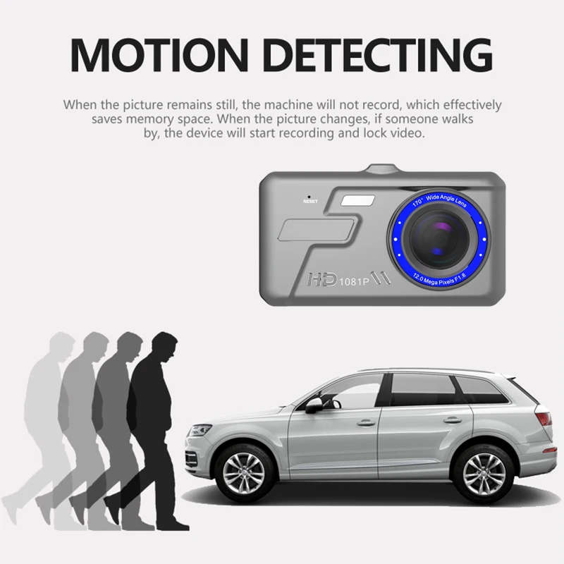 Car Dash Camera Video Recorder 1080P DVR Dual Lens With Rear View Camera Night Vision