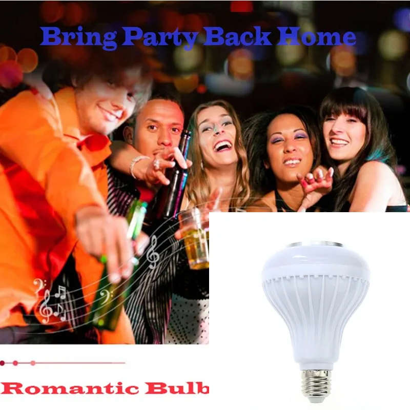 E27 LED RGB Music Bulb with Smart Wireless Bluetooth Speaker