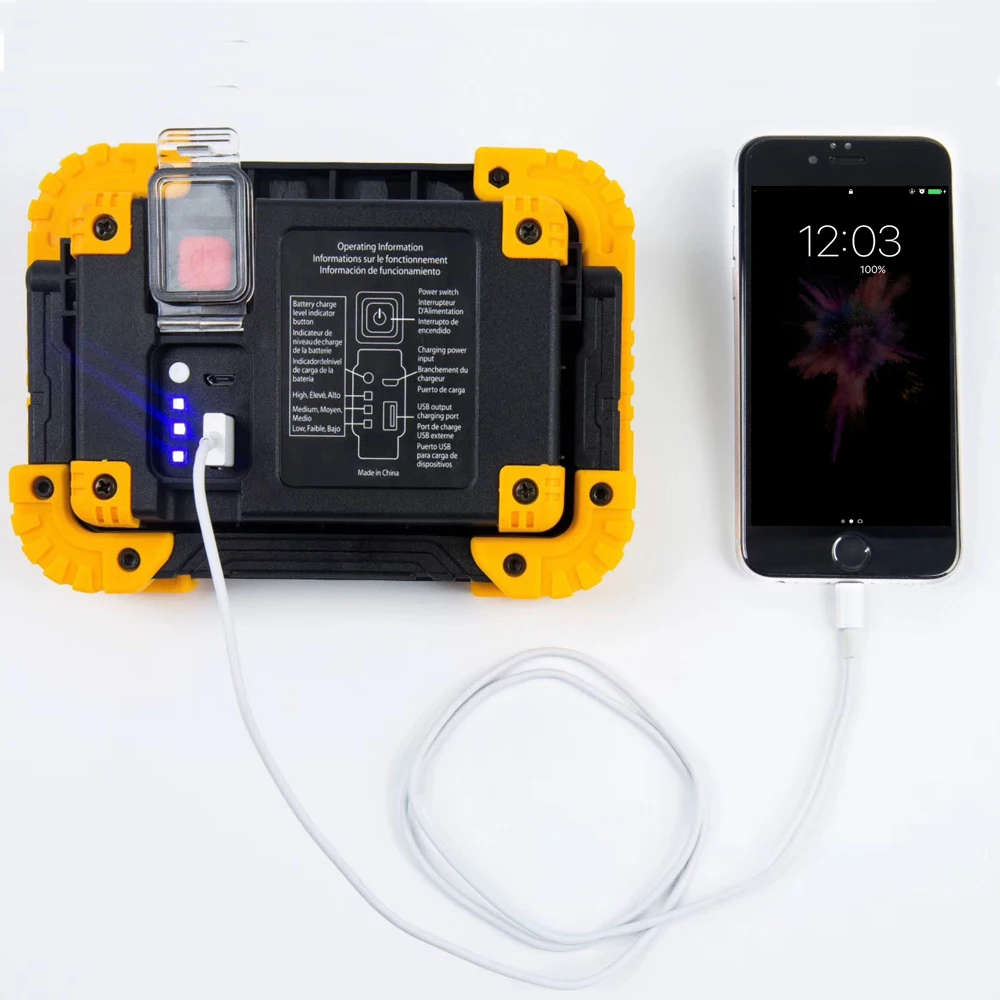 20W COB LED Rechargeable Work Light