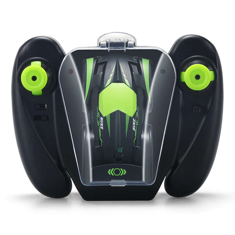 Remote Control Wall Climbing Car 360 Degree Rotating Stunt Toys Anti Gravity RC Car LED Lights Racin