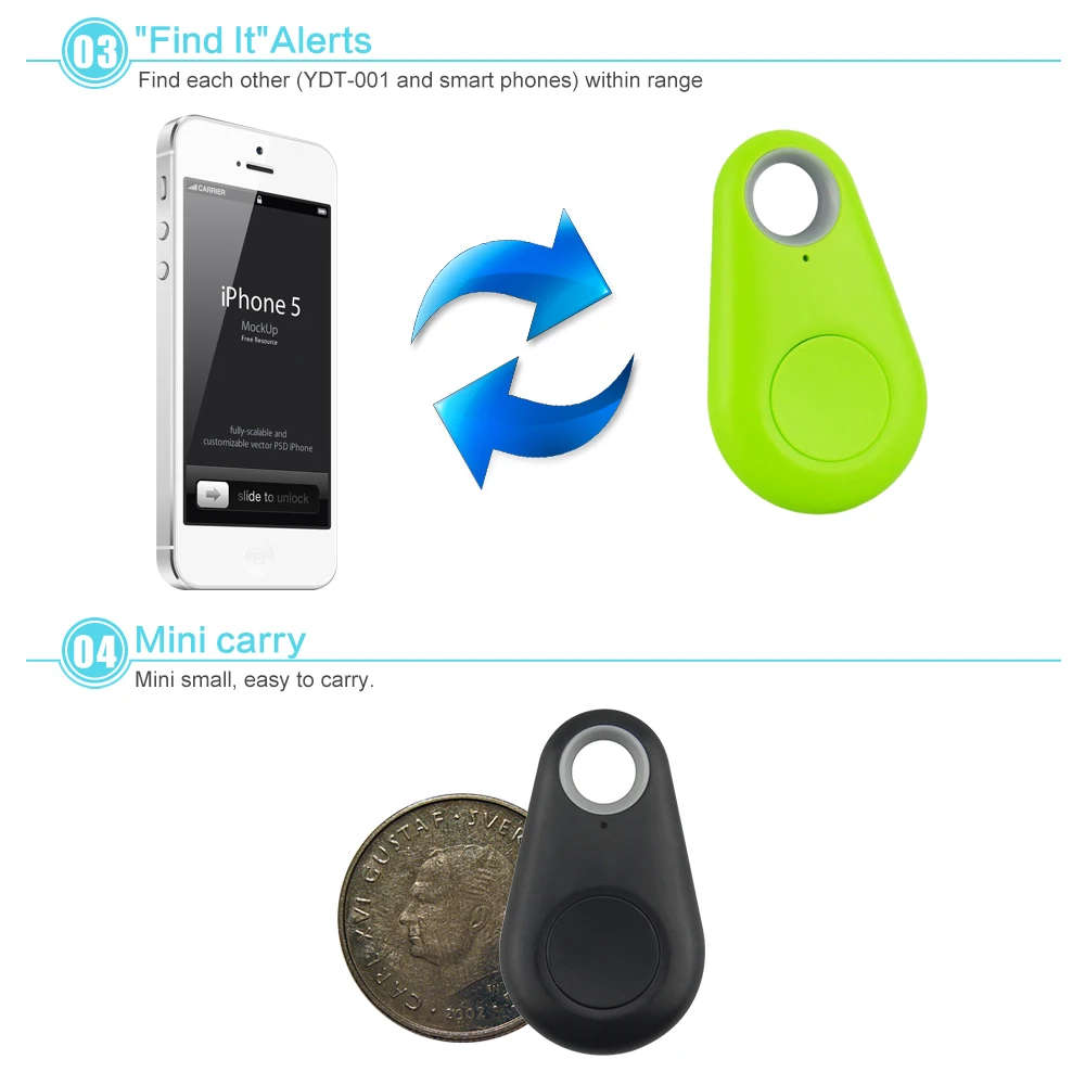 Anti Lost/Theft -Bluetooth GPS tracker Tag