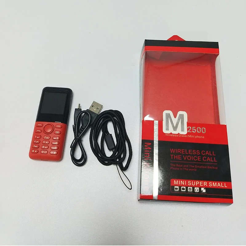M2500 MINI Loudspeaker cellular vibrating phone GSM 850/900/1800/1900MHz WITH BUILD IN CAMERA