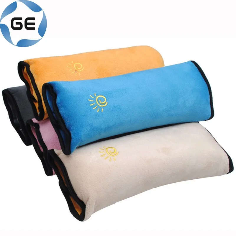 Kids Seat Belt head neck rest soft plush car seat belt travel pillow for kids