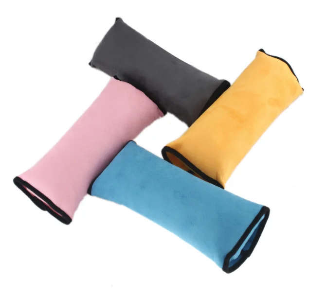 Kids Seat Belt head neck rest soft plush car seat belt travel pillow for kids
