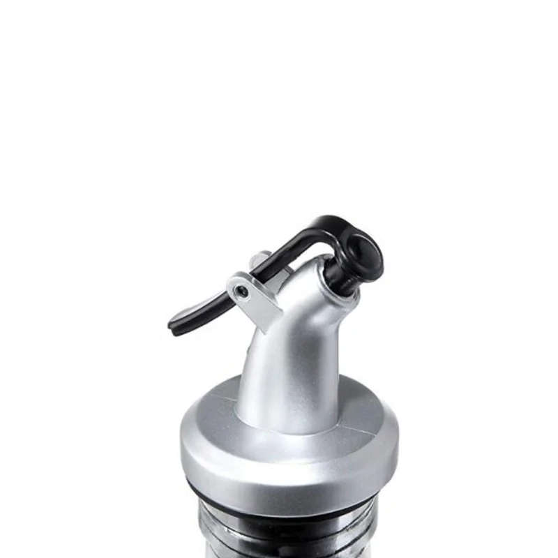 500ml Square Clear Olive Oil Glass Dispenser Bottle With Oiler Mouth