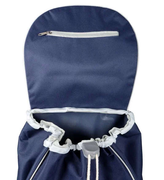 Grocery Large Shopping Trolley Bag On Wheels Push Tote Foldable Grocery Luggage - Blue