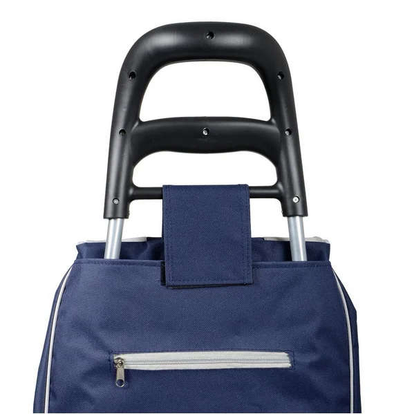 Grocery Large Shopping Trolley Bag On Wheels Push Tote Foldable Grocery Luggage - Blue