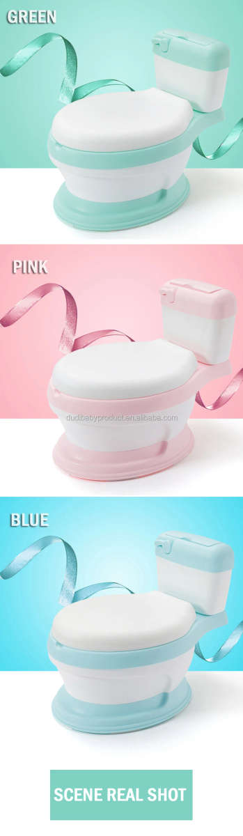 Latest simulation baby plastic toilet potty training seat with cover