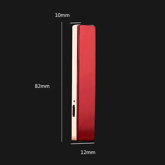 Portable slim rechargeable flameless cigarette usb lighter