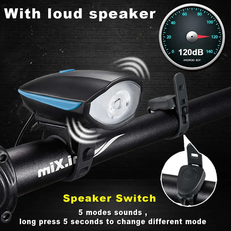 USB Rechargeable Speaker Bicycle Light
