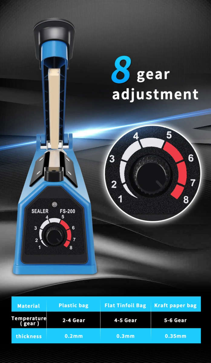 200mm Impulse Heat Sealer