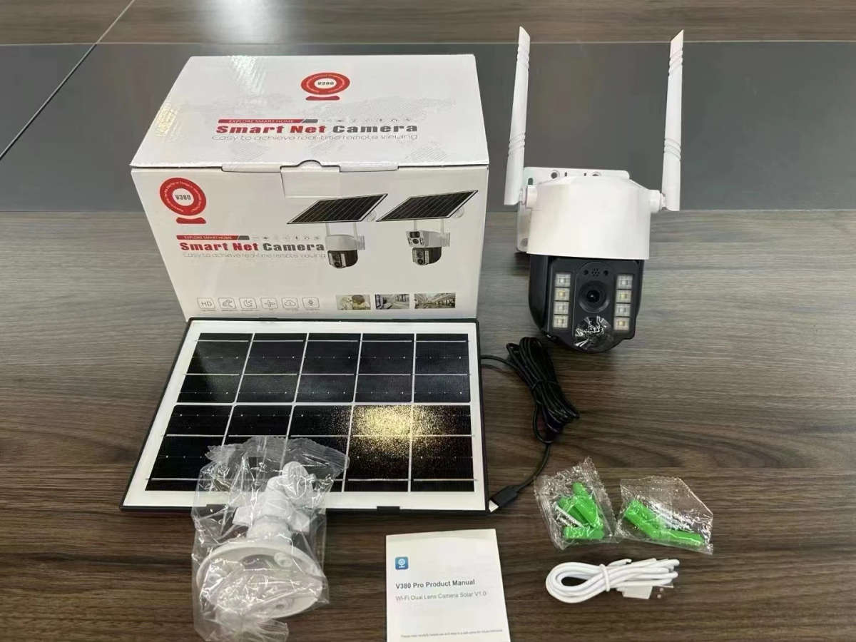 4G Solar Panel Power PTZ Camera V380 Pro 1080P Outdoor Wireless Security 4G Solar Battery CCTV IP C