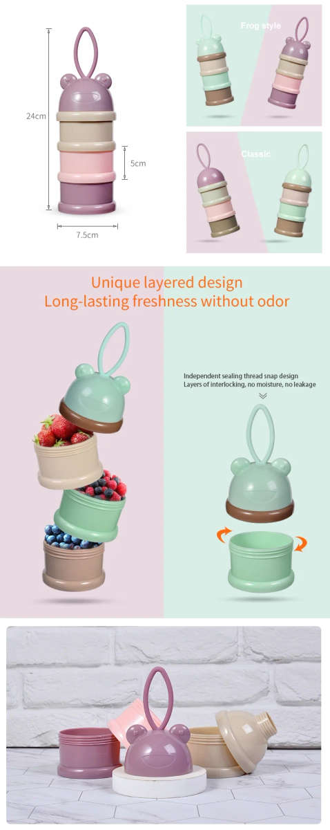 3 Layers baby milk powder formulae dispenser