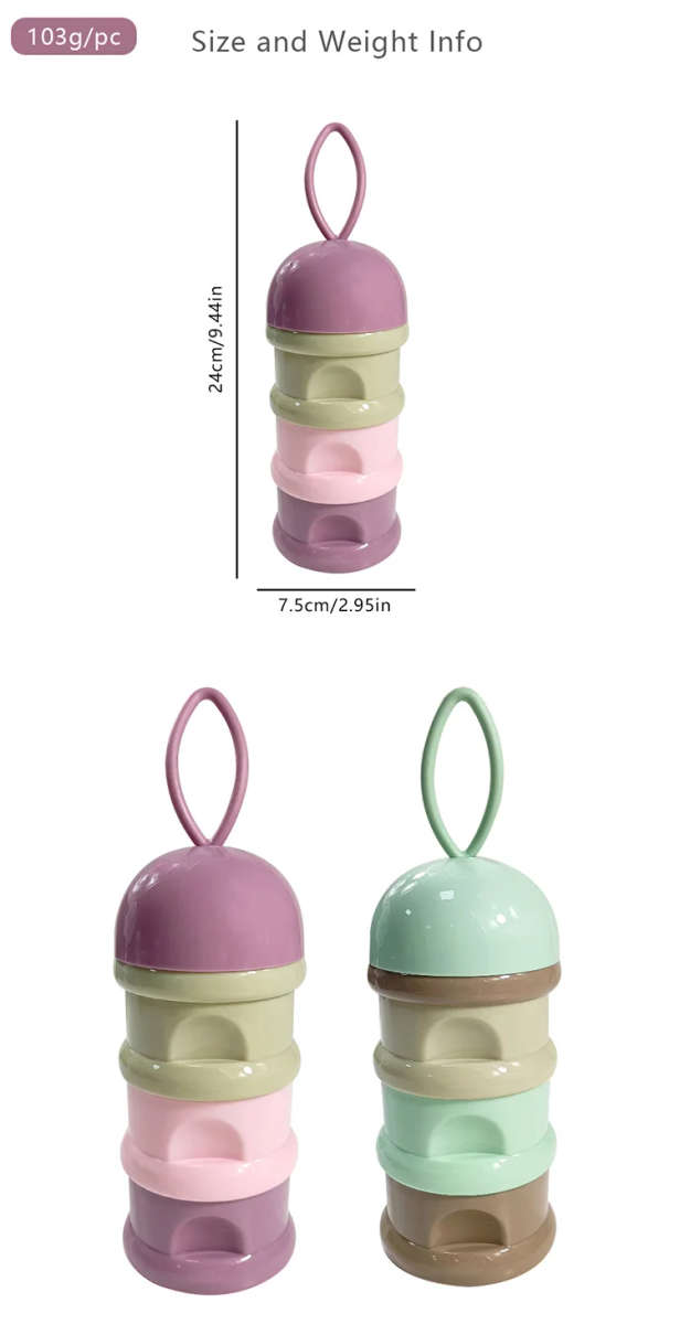 3 Layers baby milk powder formulae dispenser