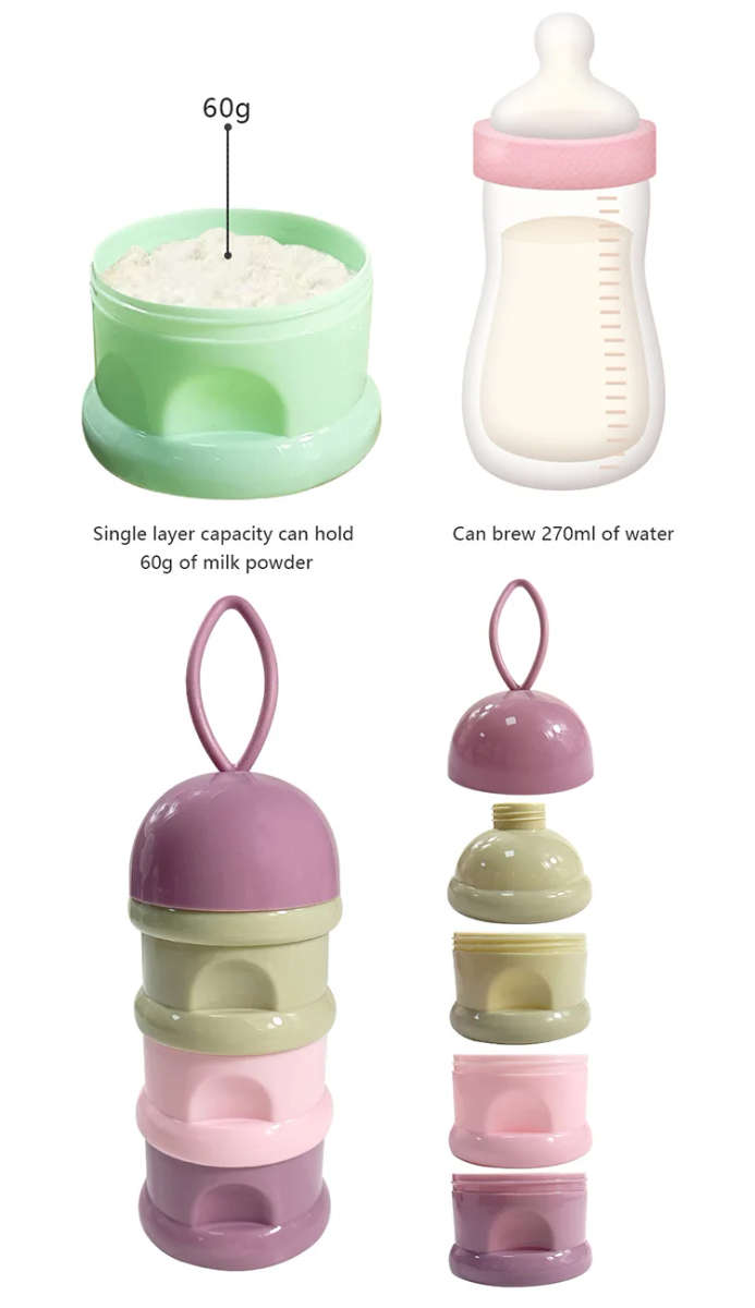 3 Layers baby milk powder formulae dispenser