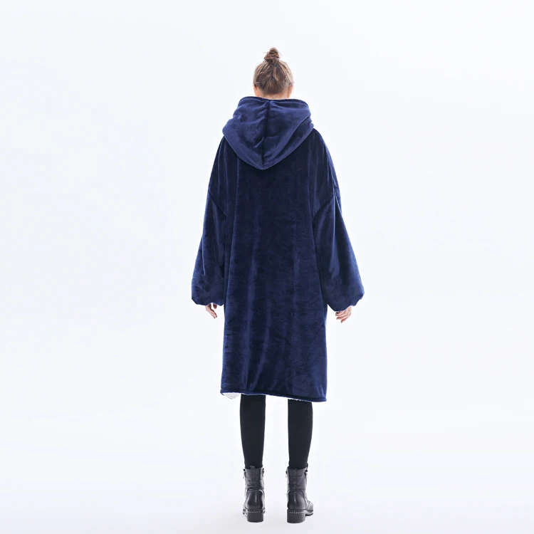 BULK FROM 6//Blanket Hoodie - navy