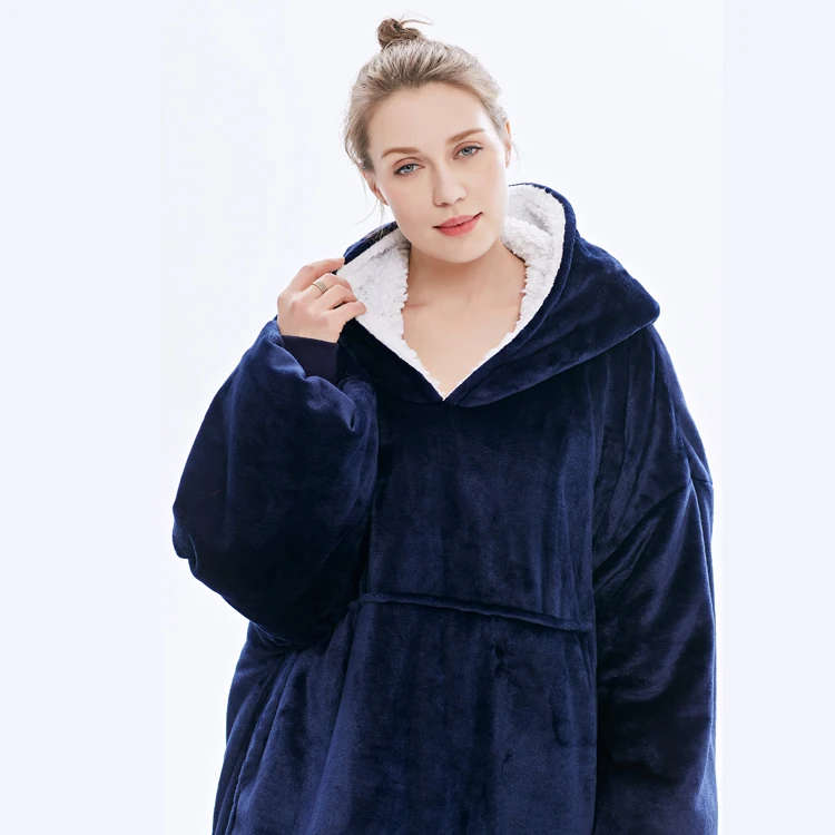 BULK FROM 6//Blanket Hoodie - navy