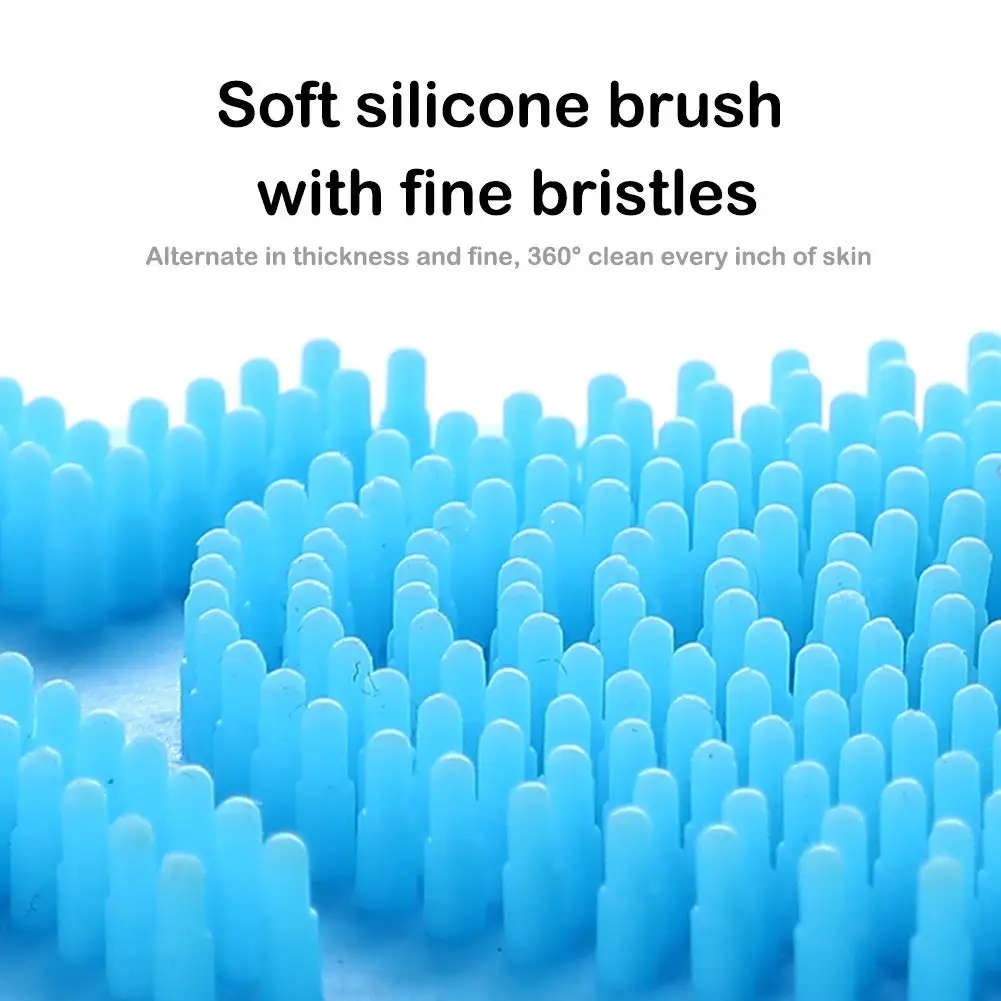 Silicone Brushes Bath Towels Rubbing Back Pink