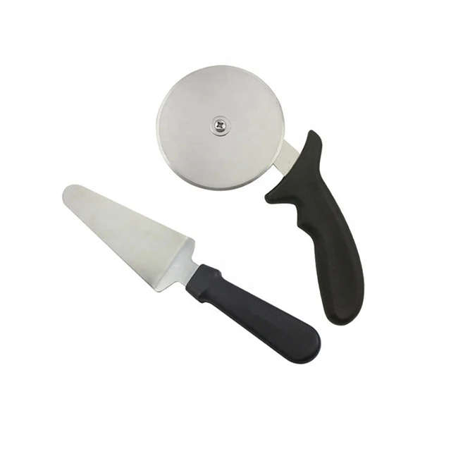 2 Pcs Stainless Steel Pizza And Cake Cutter