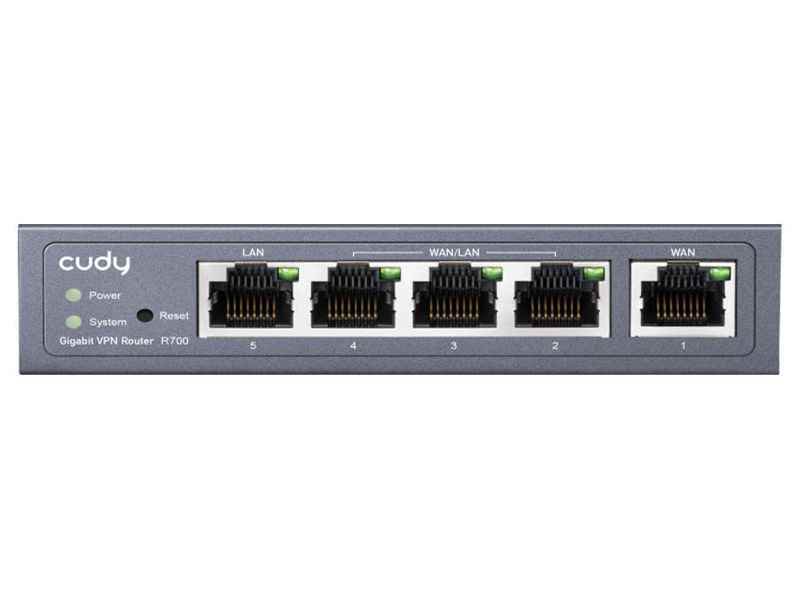 Cudy 5 Port Gigabit Multi-WAN VPN Router | R700