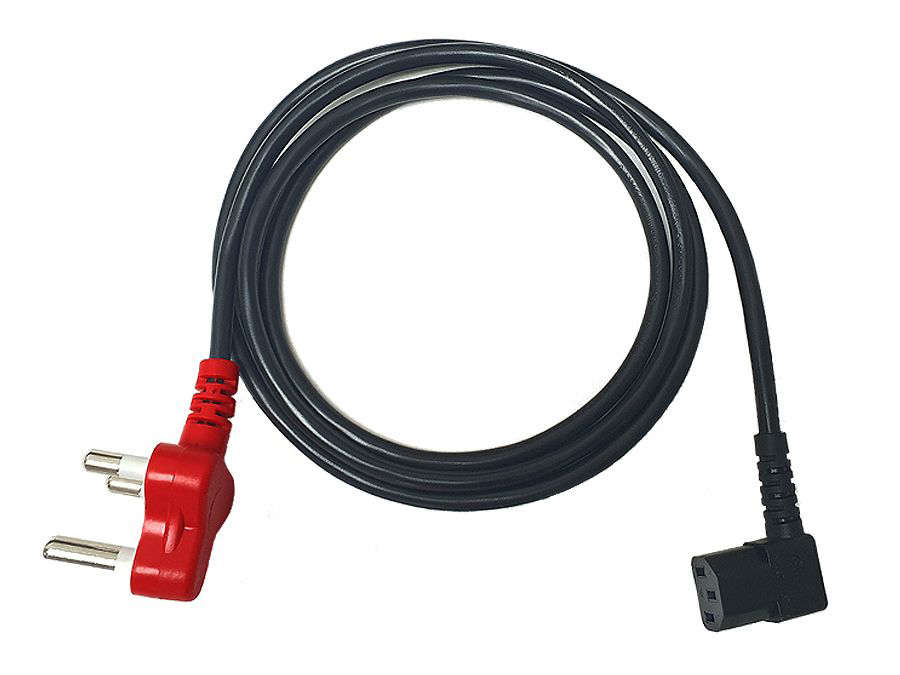 Locally Sourced 1.8m Right Angled IEC Power Cord With Dedicated Plug Top