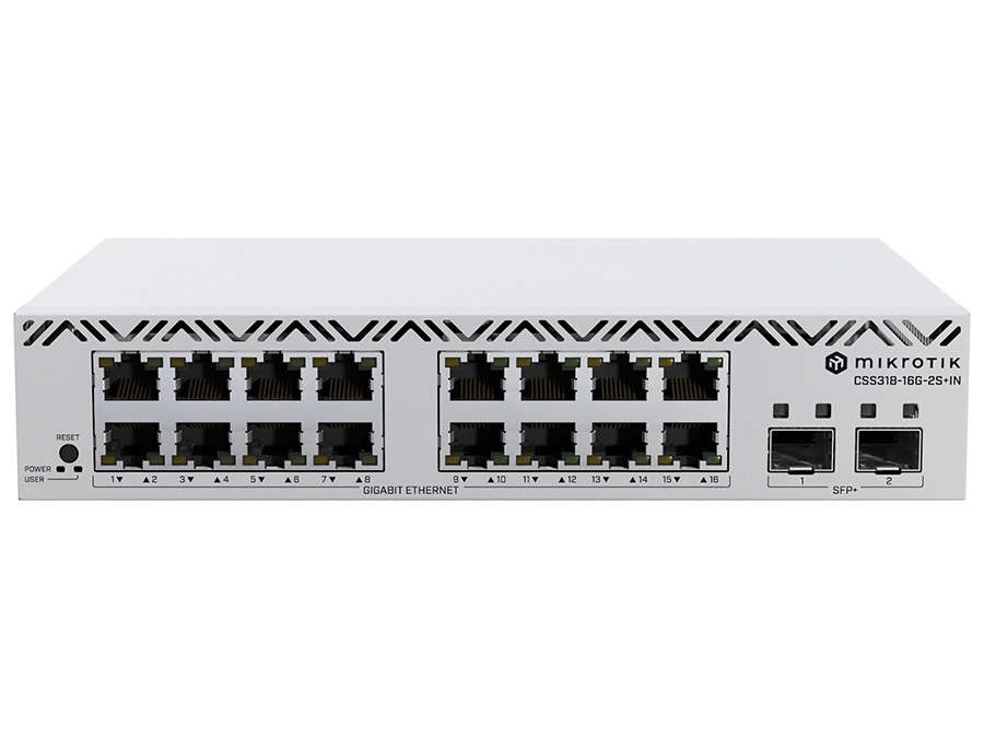 MikroTik MikroTik SWoS Cloud Smart Switch 16 Port Gigabit 2 SFP+