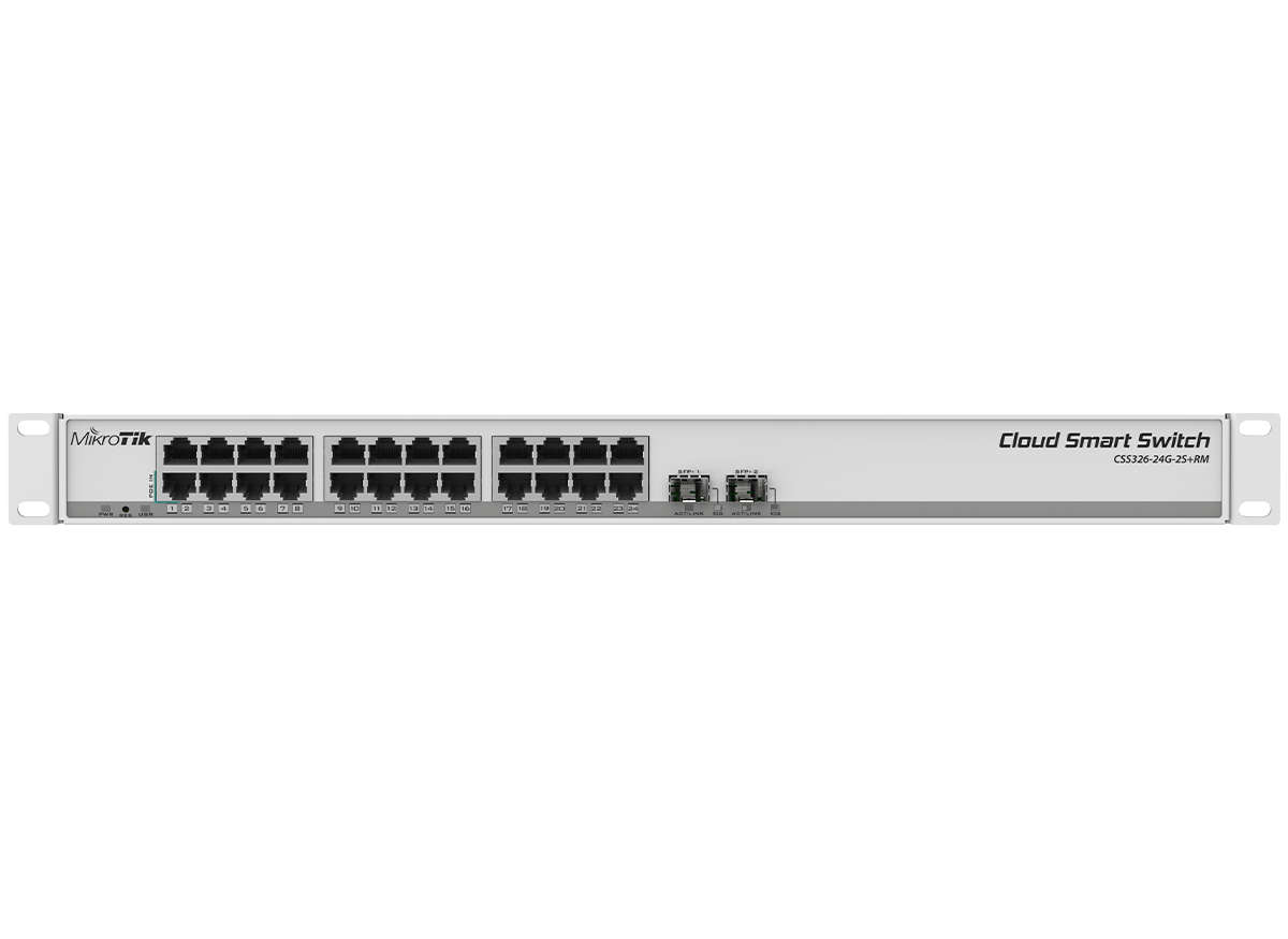 MikroTik MikroTik SwOS Cloud Smart Switch 24 Port Gigabit 2SFP+