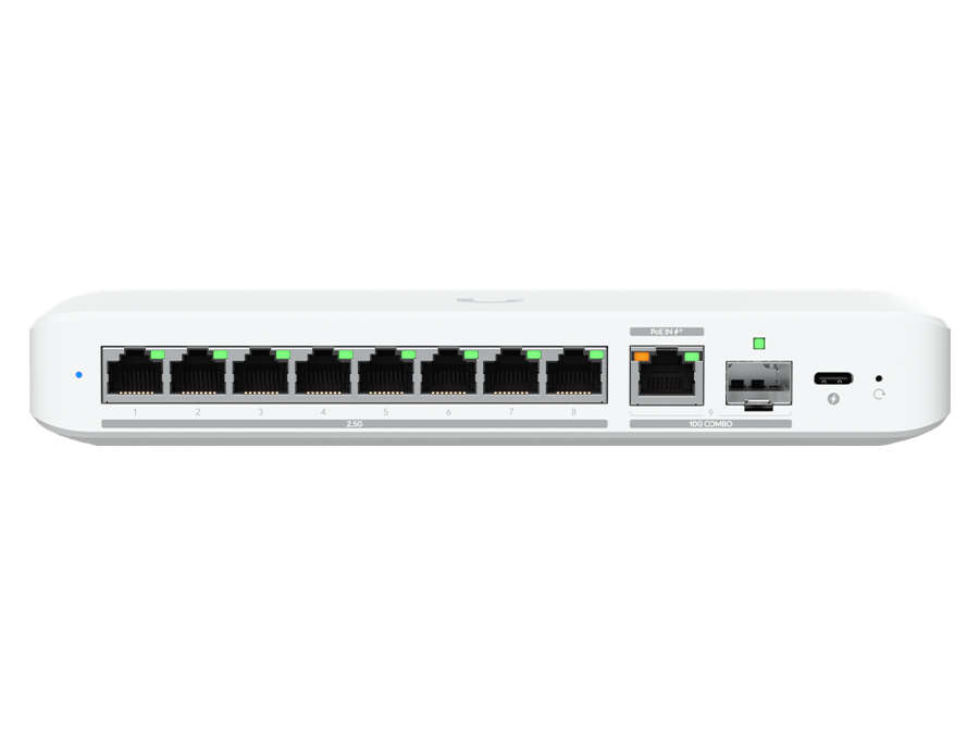 Ubiquiti Unifi Flex 2.5G 8 Port 2.5G With 10G Combo Uplink Usw-Flex-2.5G-8