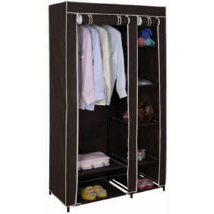 STORAGE WARDOBE CLOTHES RAIL WITH PROTECTIVE COVER