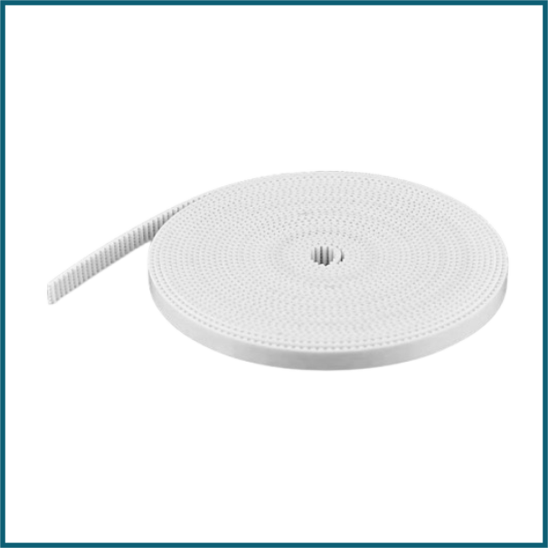 GT2 Ring open Synchronous Belt Rubber white Transmission GT2-9mmPU 3Meter/roll