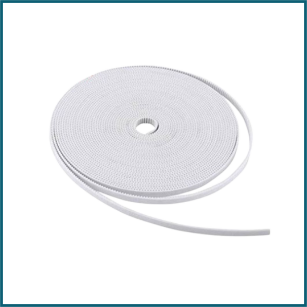 2GT Ring open Synchronous Belt Rubber White Transmission 2GT-9mm PU 10Meter/roll