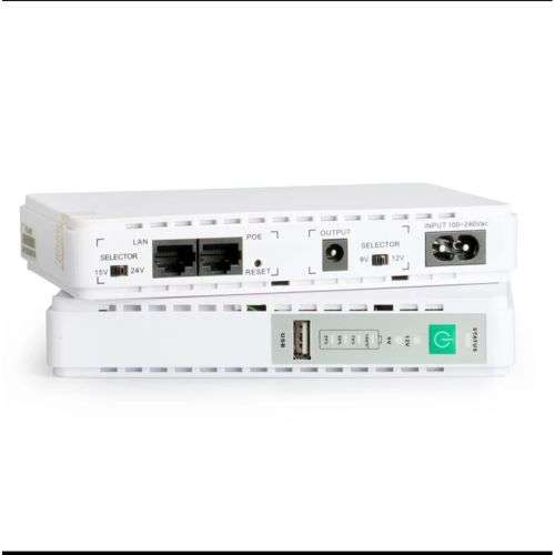 Portable Mini DC UPS 8800mAh POE Port 15V/24V